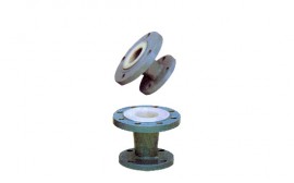 异径管带法兰内衬PTFE(F4)或ETFE(F4)
